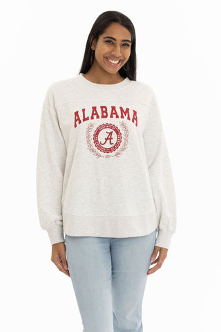 womens University of Alabama Sweatshirt in heather grey 
