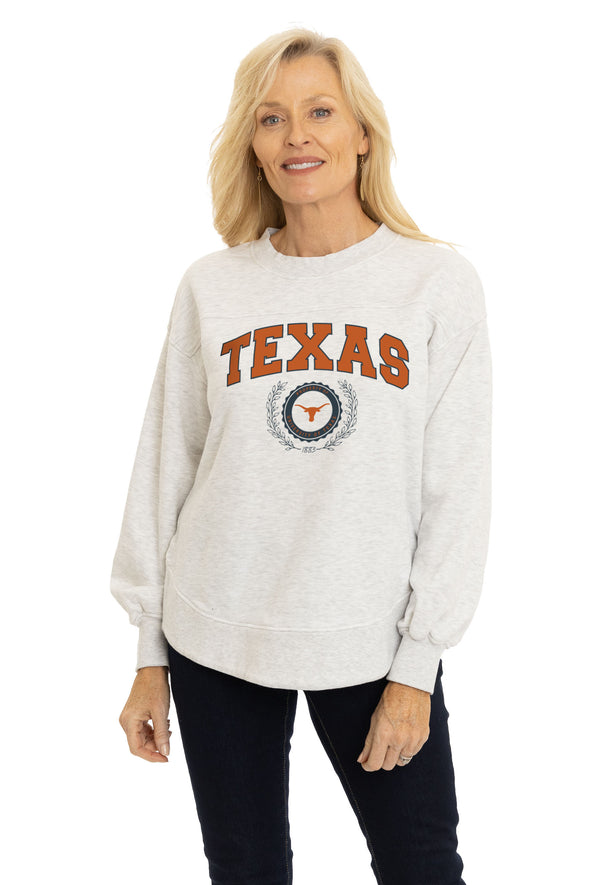 Texas Longhorns Yvette Crewneck Sweatshirt