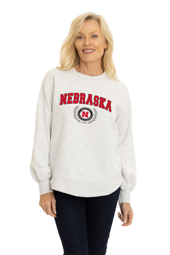 Nebraska Huskers Yvette Crewneck Sweatshirt