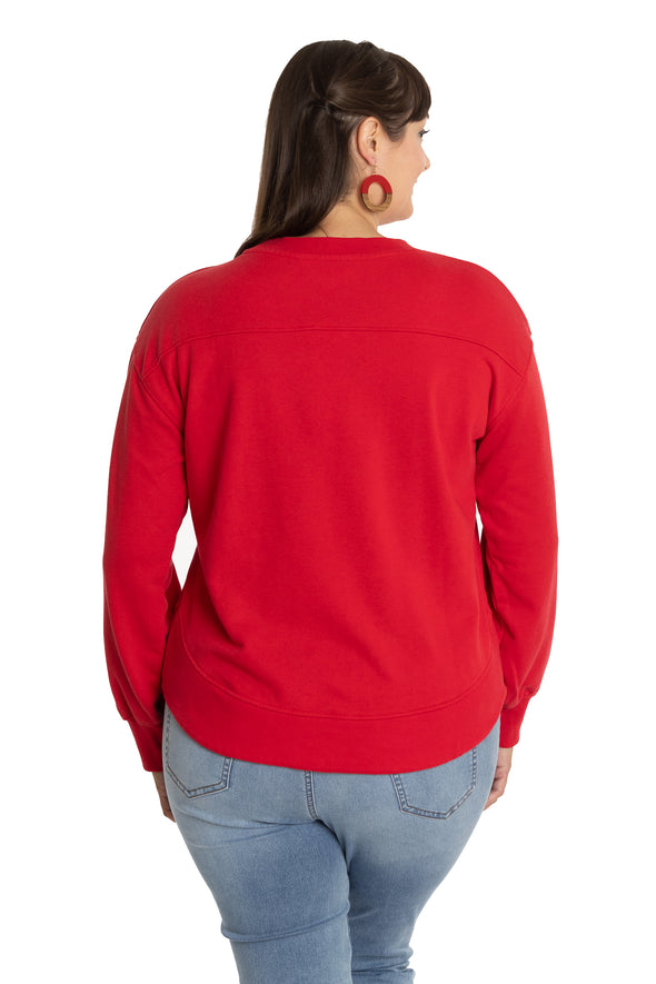 Nebraska Cornhuskers Yvette Crewneck Sweatshirt