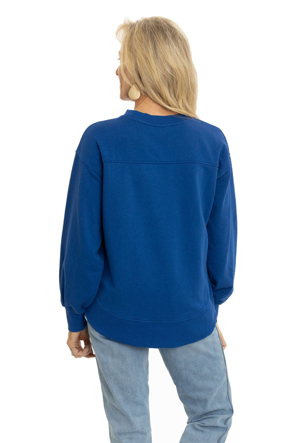 Kansas Jayhawks Yvette Crewneck Sweatshirt