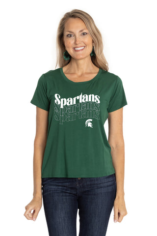 Michigan State Spartans Scarlet Tee