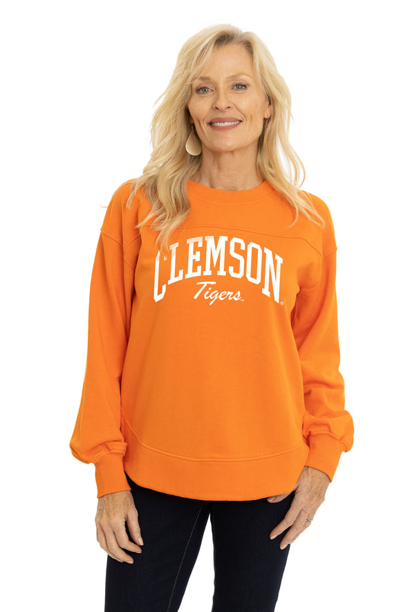 Clemson Tigers Yvette Crewneck Sweatshirt