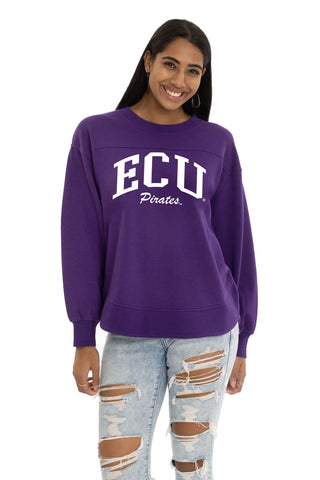 ECU Pirates Yvette Crewneck Sweatshirt