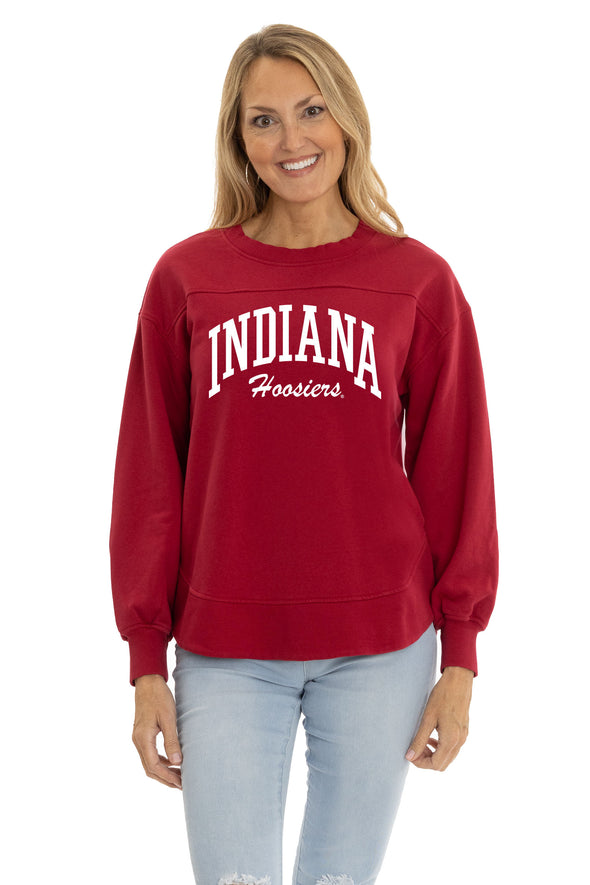 Indiana Hoosiers Yvette Crewneck Sweatshirt