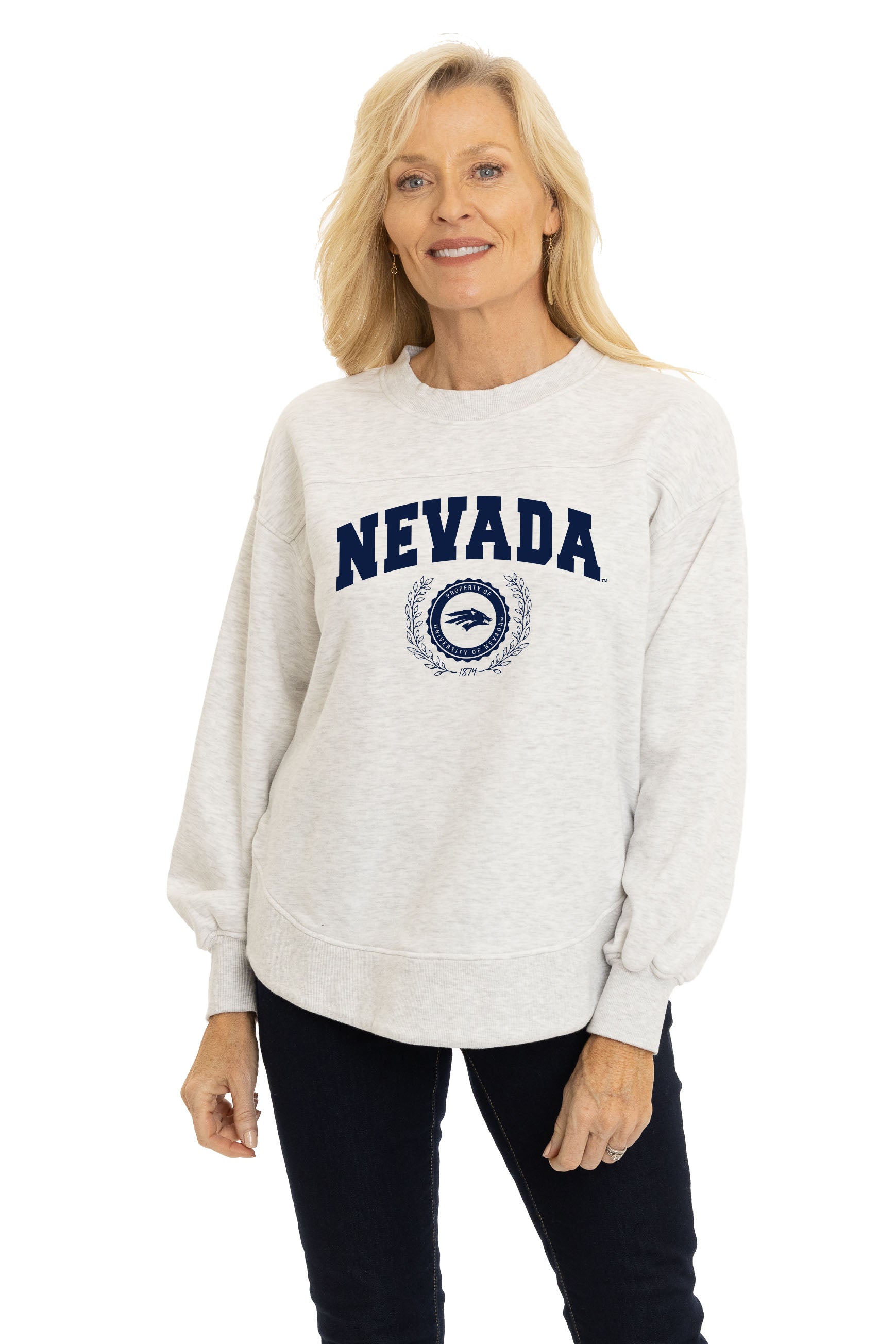 Nevada Wolf Pack Yvette Crewneck Sweatshirt - Main Image