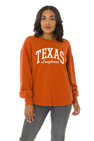 Texas Longhorns Yvette Crewneck Sweatshirt
