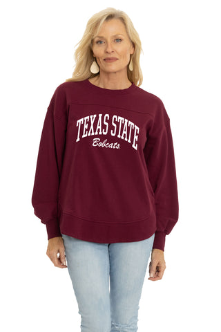 Texas State Bobcats Yvette Crewneck Sweatshirt