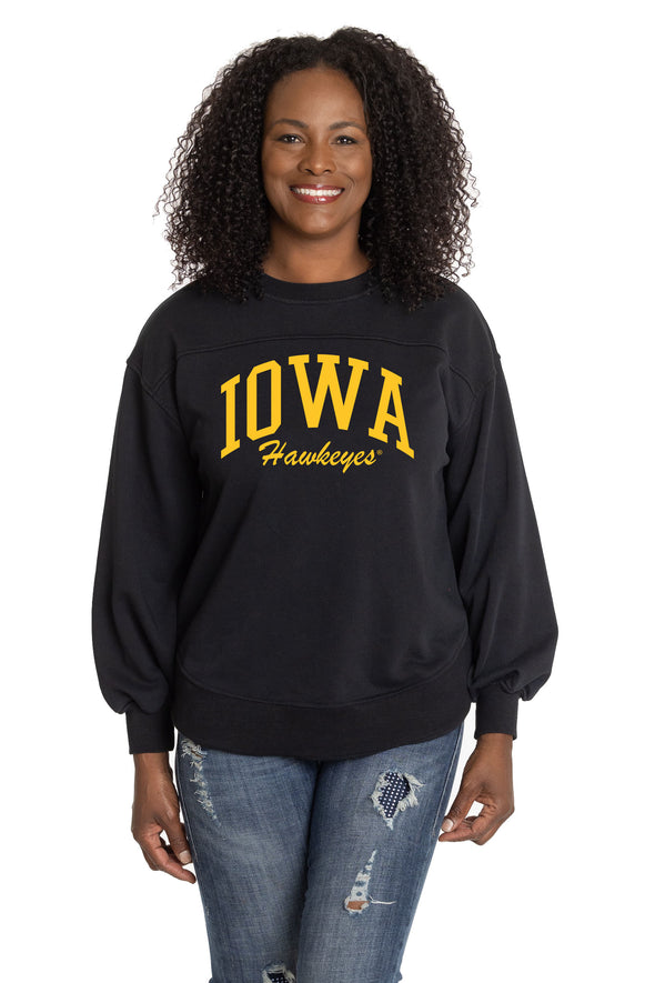 Iowa Hawkeyes Yvette Crewneck Sweatshirt