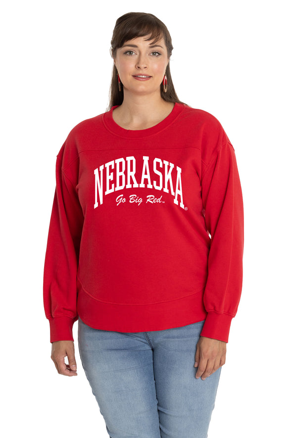 Nebraska Cornhuskers Yvette Crewneck Sweatshirt