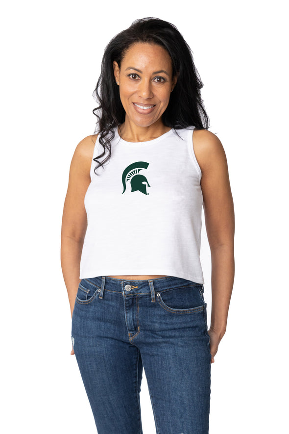 Michigan State Spartans Brie Crop Tank
