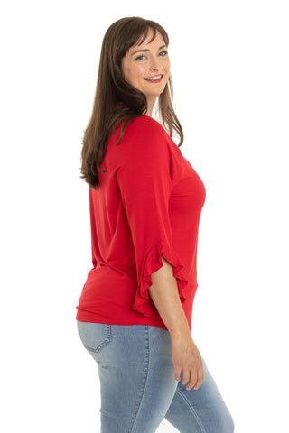 Arizona Wildcats Renatta Ruffle Sleeve Top