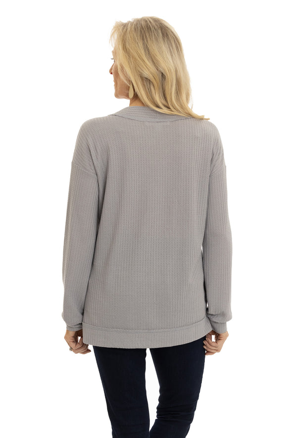 Kansas Jayhawks Waverly Waffle Knit Top