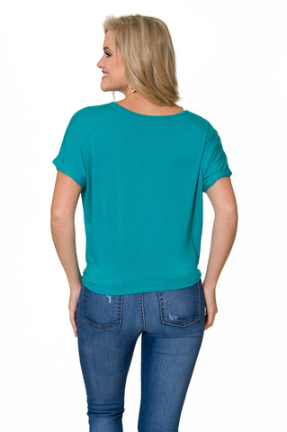 The Tia Tie Front Top