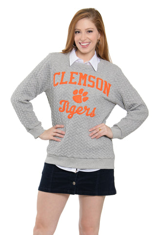 Clemson Tigers Embroidered Jenny Sweatshirt