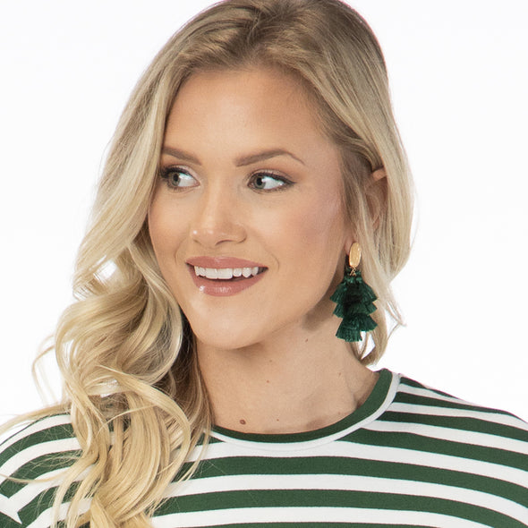 Tassle Bouquet Earrings - Hunter