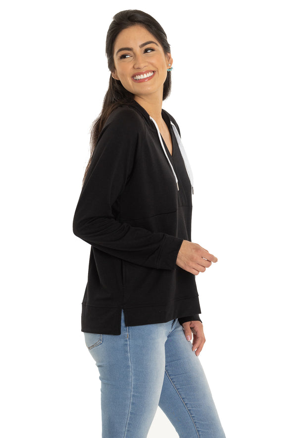 The Christine Cross Front Hoodie