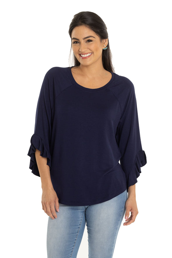 The Renata Ruffle Sleeve Top