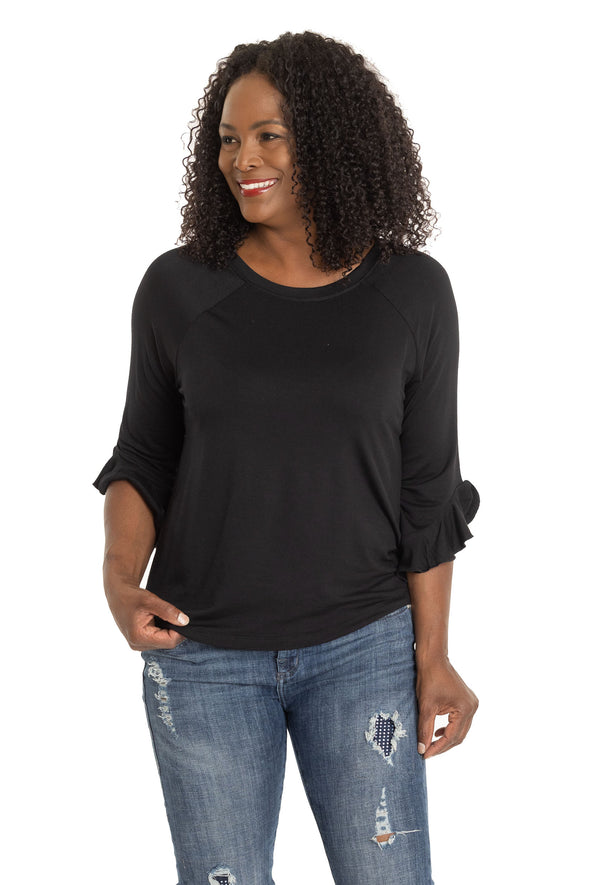 The Renata Ruffle Sleeve Top