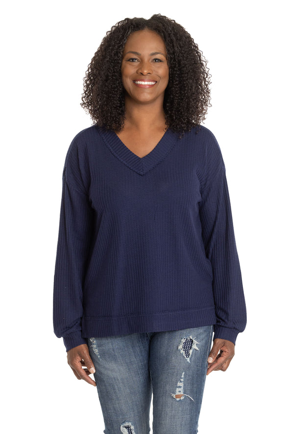 The Waverly Waffle Knit Top