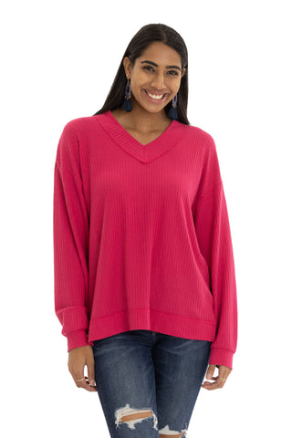 The Waverly Waffle Knit Top
