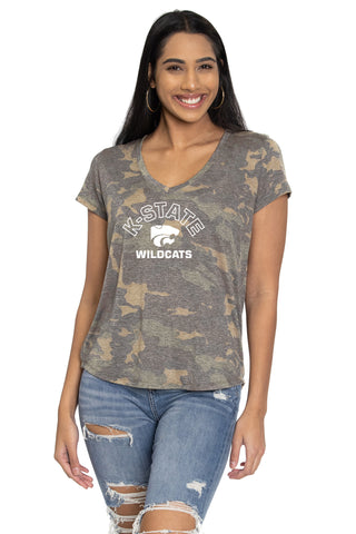 Kansas State Wildcats Camo Vera Tee