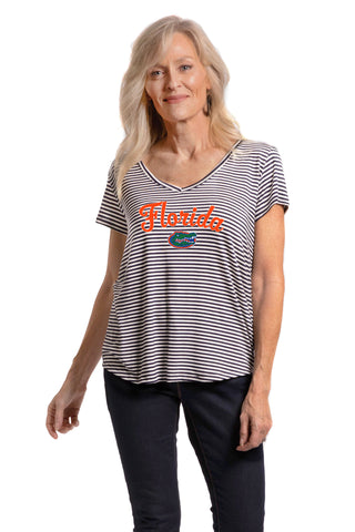 Florida Gators Striped Vera Tee