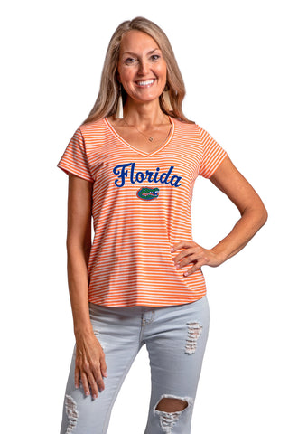 Florida Gators Striped Vera Tee