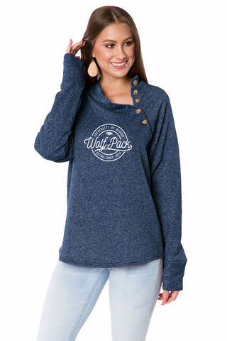 Nevada Wolf Pack Mariah Button Pullover