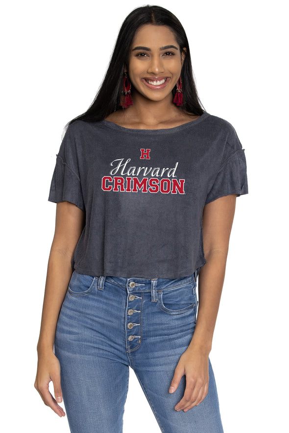 Harvard Crimson April Velour Tee