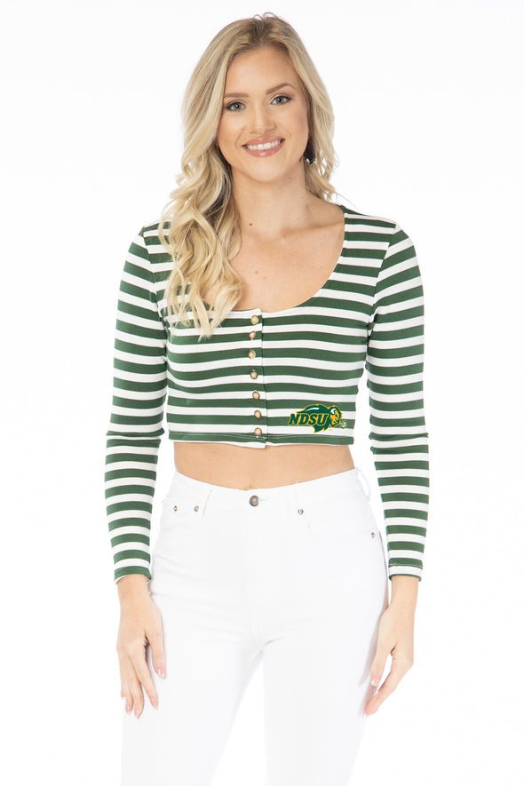 North Dakota State Jayme Bison Striped Crop
