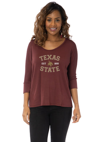 Texas State Bobcats Tamara Top