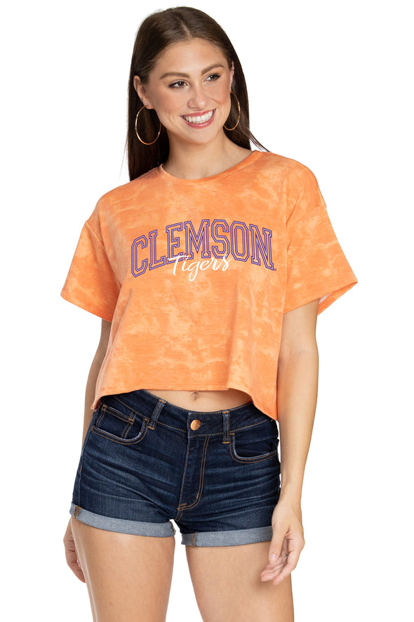 Clemson Tigers Kimberly Crop Tee