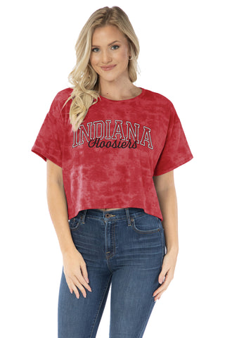 Indiana Hoosiers Kimberly Crop Tee