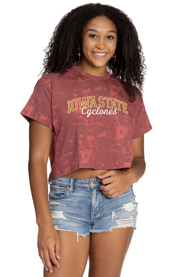 Iowa State Cyclones Kimberly Crop Tee