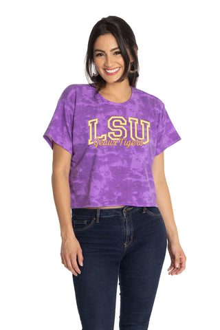 LSU Tigers Kimberly Crop Tee