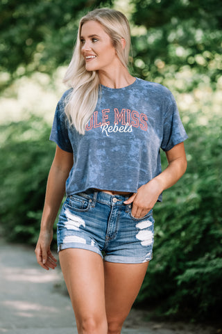 Ole Miss Rebels Kimberly Crop Tee