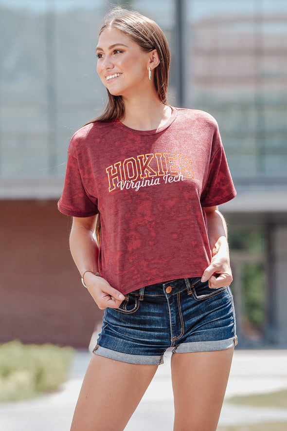 Virginia Tech Hokies Kimberly Crop Tee