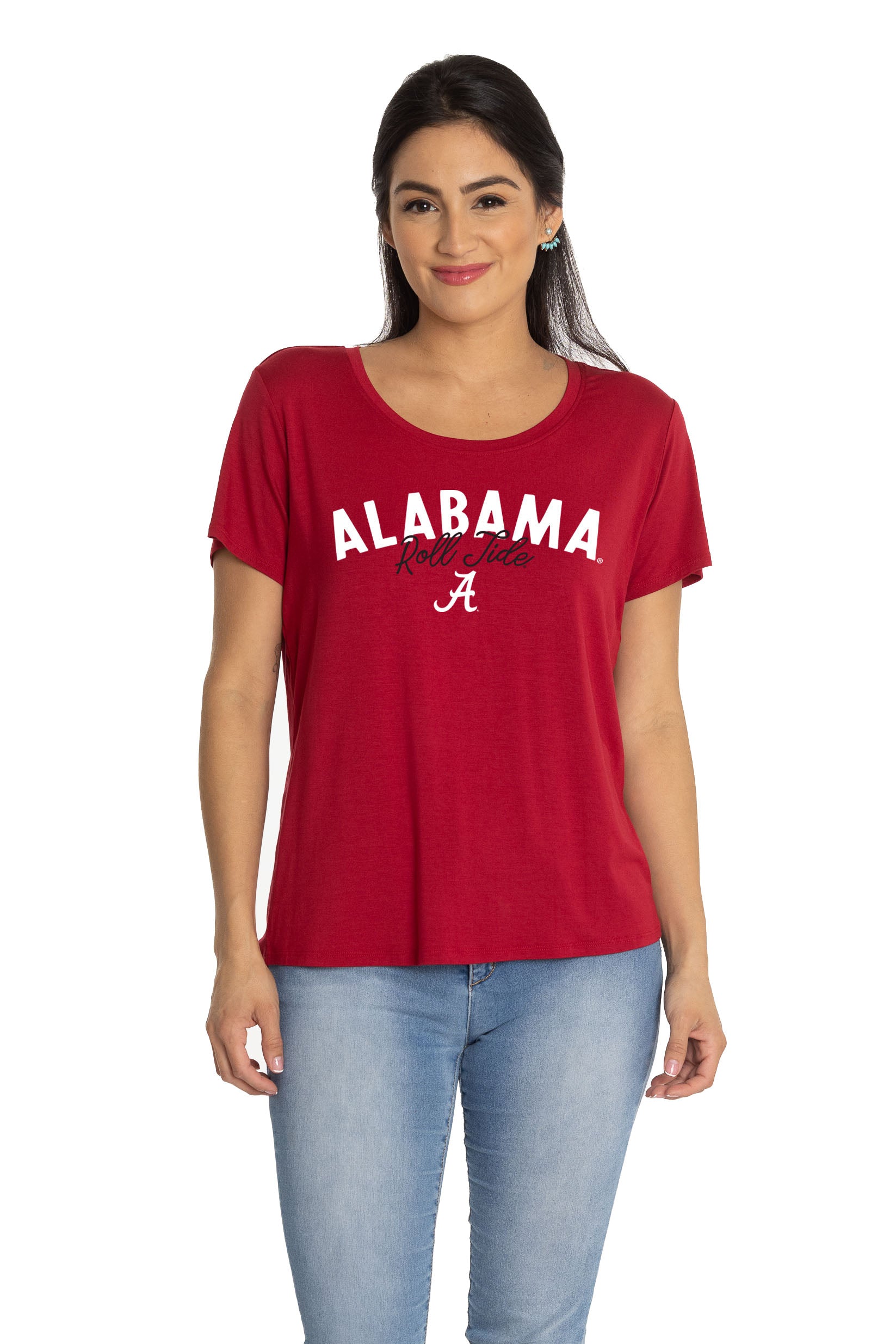 Alabama with A Crimson Tide T Shirt, Red Small / Red Alabama with A Crimson Tide T Shirt, Red Small / Red