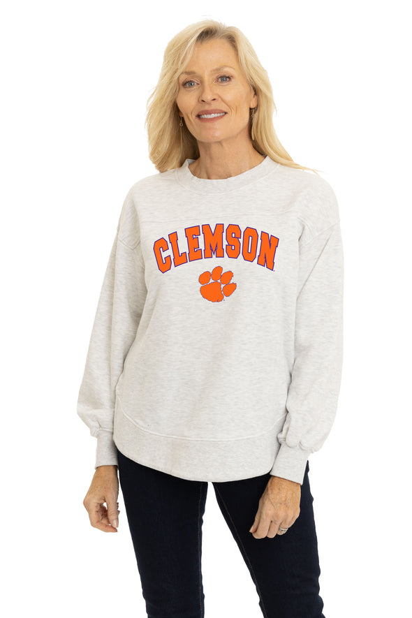 Clemson Tigers Yvette Crewneck Sweatshirt