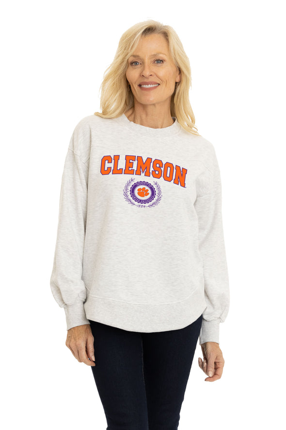 Clemson Tigers Yvette Crewneck Sweatshirt