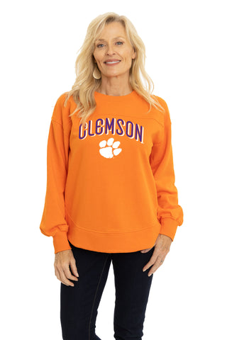 Clemson Tigers Yvette Crewneck Sweatshirt