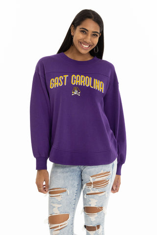 ECU Pirates Yvette Crewneck Sweatshirt