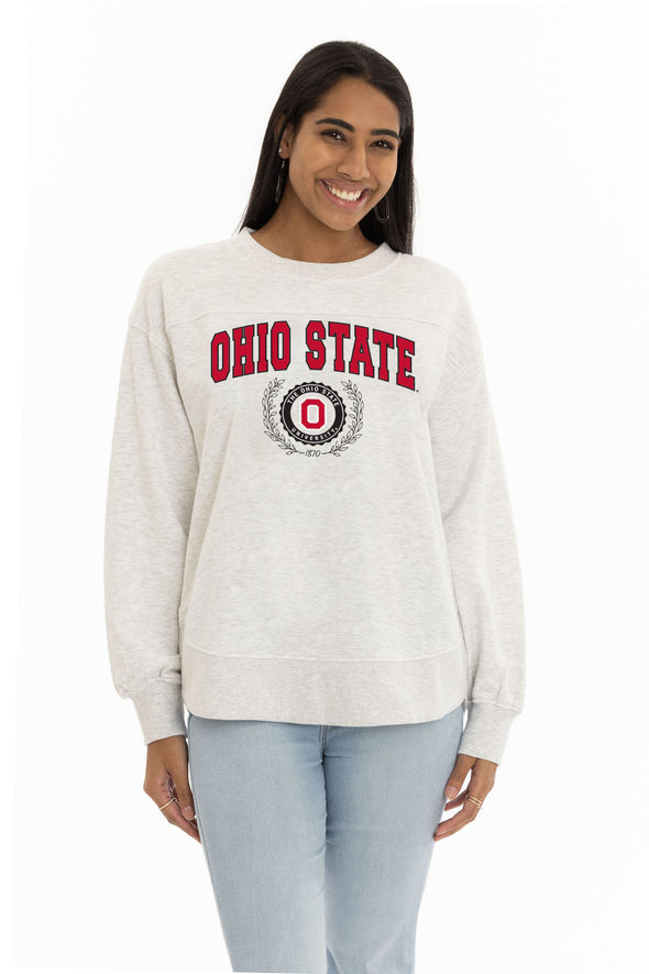 Ohio State Buckeyes Yvette Crewneck Sweatshirt