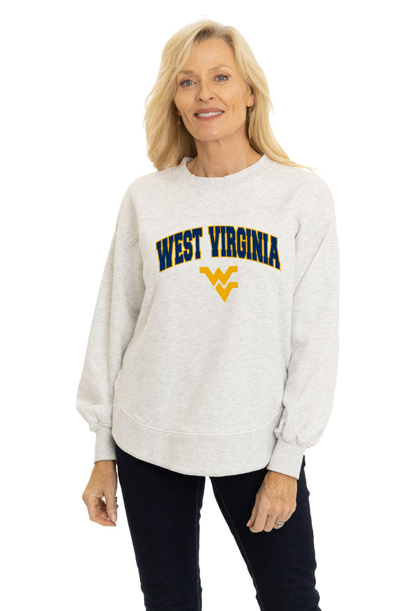 West Virginia Mountaineers Yvette Crewneck Sweatshirt