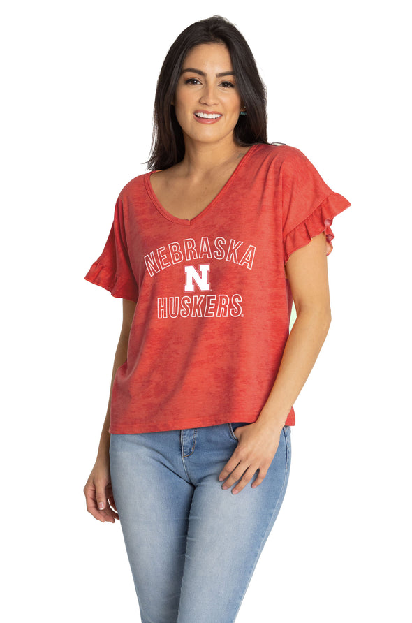 Nebraska Huskers Daisy Tee