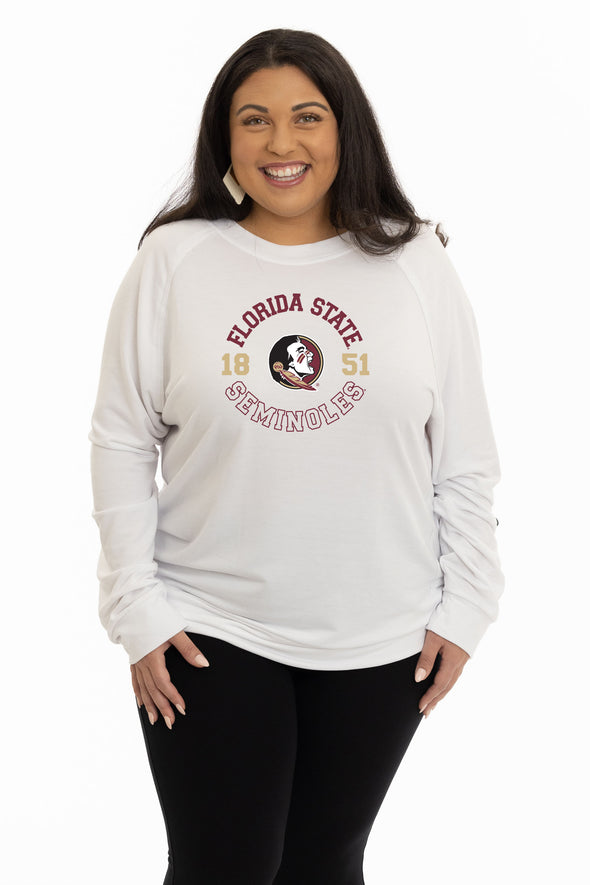 Florida State Seminoles Long Sleeve Rylee Raglan Top