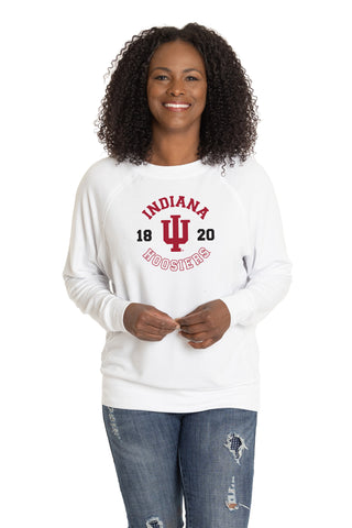 Indiana Hoosiers Long Sleeve Rylee Raglan Top