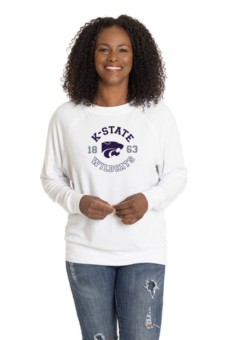 Kansas State Wildcats Long Sleeve Rylee Raglan Top