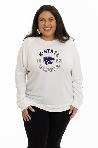 Kansas State Wildcats Long Sleeve Rylee Raglan Top